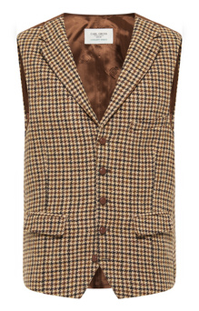 CONCEPT GREEN Harris Tweed Vest CG Warner